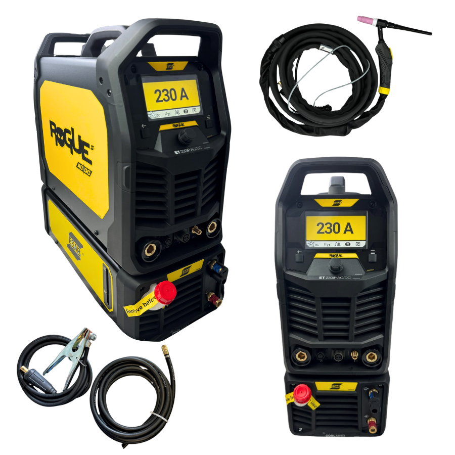 ESAB Rogue ET 230iP AC/DC WIG-Inverter wassergekühlt mit SR-21-Brenner und TFT-Display