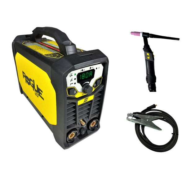 ESAB Rogue ET 180i DC WIG-Inverter mit digitalem Bedienfeld und Tragegurt