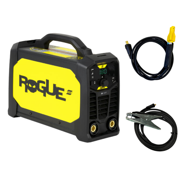 ESAB Rogue ES 181iP Schweißinverter 180A mit Schultergurt und Elektrodenhalter