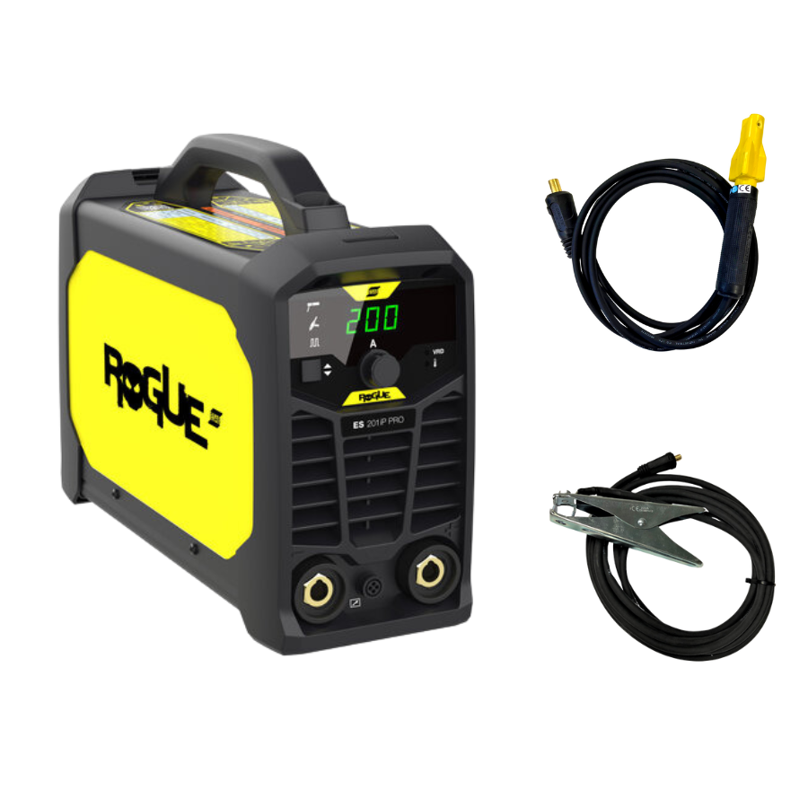 ESAB Rogue ES 201iP PRO Schweißinverter 200A mit Tragegriff und Zubehör